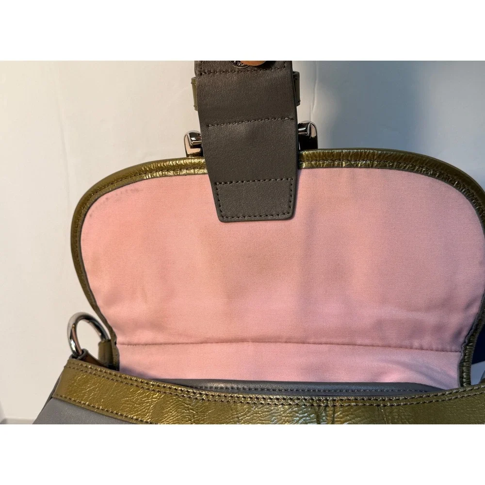 Coach Y2K vintage Soho pleated leather flap shoulder bag GUC